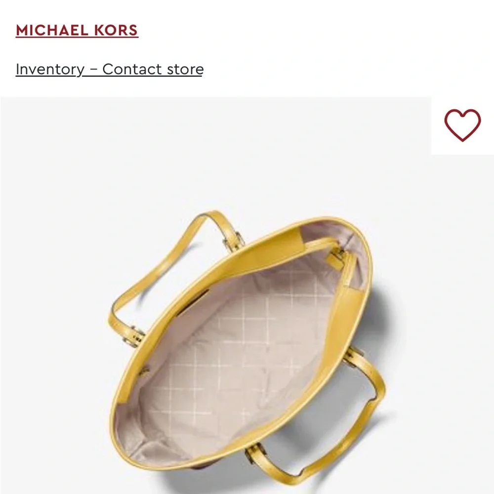 MICHAEL KORS BUNDLE Yellow Patterned Tote Bag/Wallet NWT - Picture 2 of 8